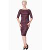 Dancing Days - Carlita Pencil dress - Burgundy Product image